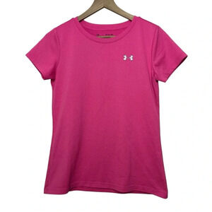 Under Armour Pink HeatGear Armour Loose Short Sleeve Shirt Women's Size XS